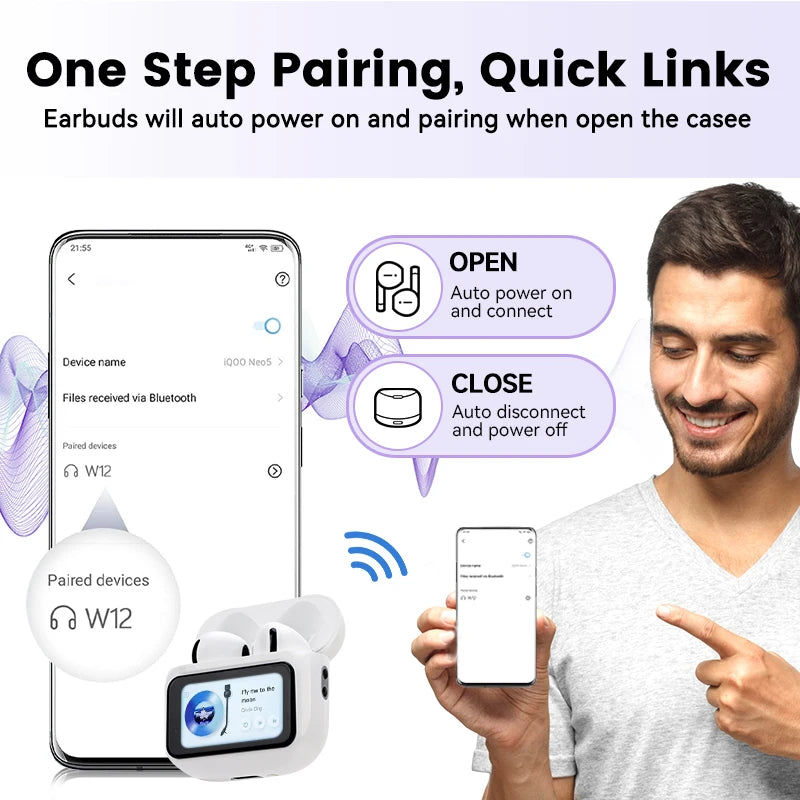 Noise Cancelling Touch Control Wireless Bluetooth Earbuds Earphones - The Best Assortments 25