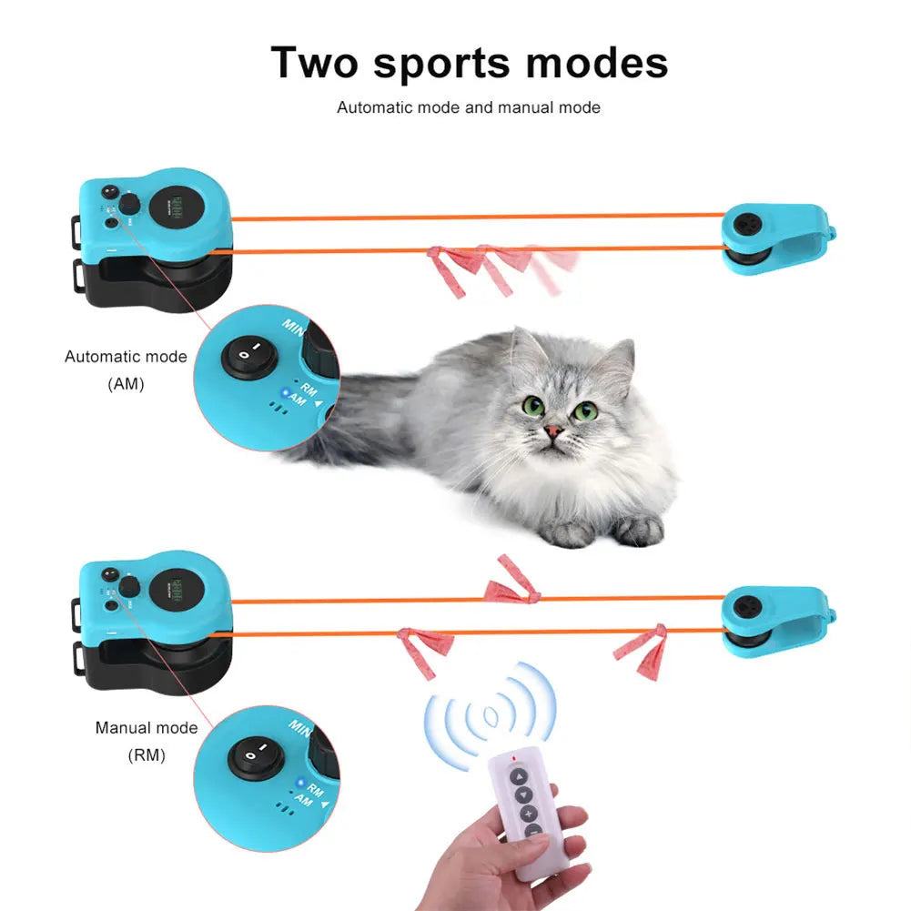 Interactive Cat Toy Chase Run Exercise Mental Stimulation Cat Treadmill Adjustable Speed Kitten Toy - The Best Assortments 25