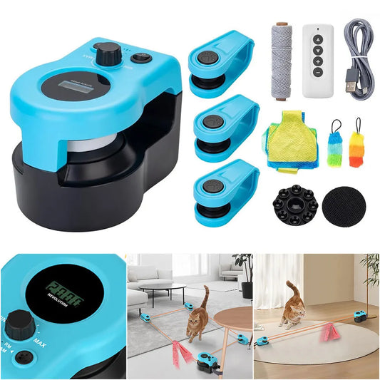 Interactive Cat Toy Chase Run Exercise Mental Stimulation Cat Treadmill Adjustable Speed Kitten Toy - The Best Assortments 25