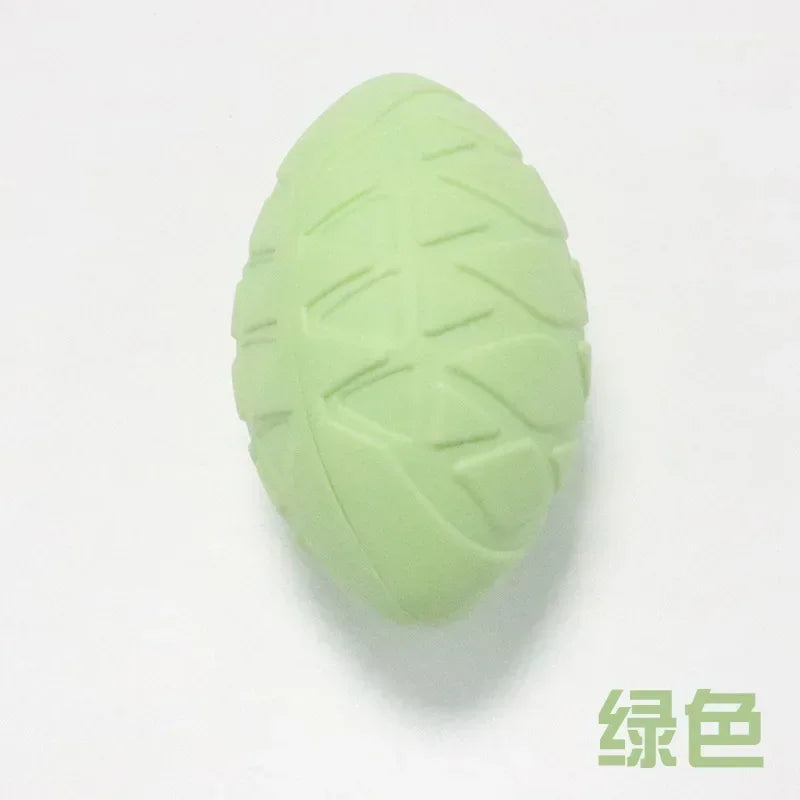 Pet Dog Ball Toy Natural Non Toxic Rubber Football Style Chew Toy for Small Medium Large Dogs - The Best Assortments 25