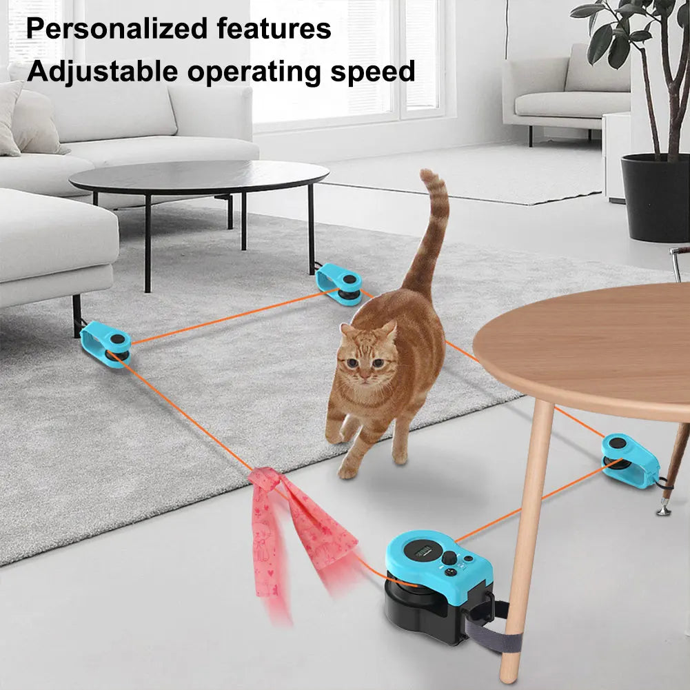 Interactive Cat Toy Chase Run Exercise Mental Stimulation Cat Treadmill Adjustable Speed Kitten Toy - The Best Assortments 25