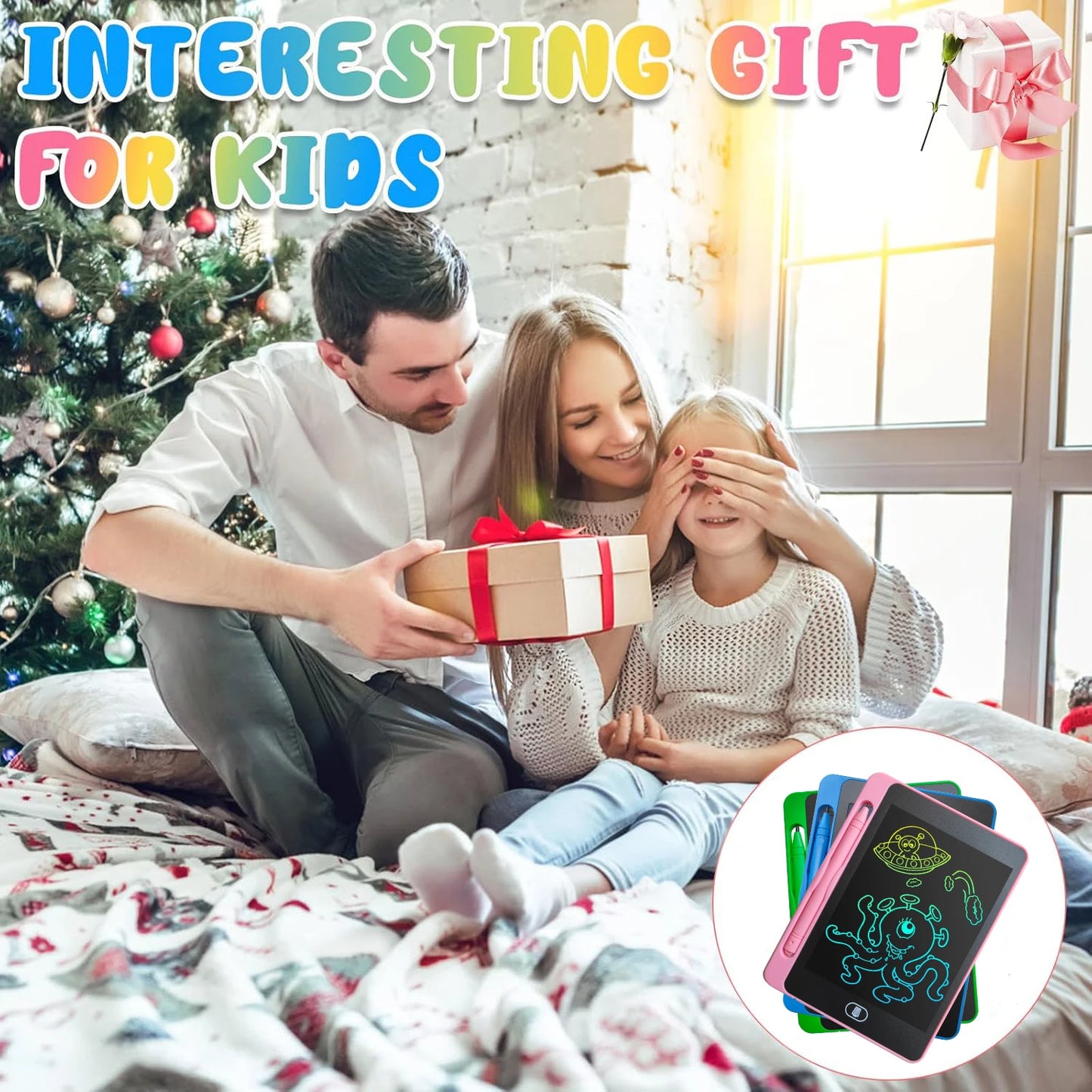 12 Pack LCD Writing Tablet for Kids 6.5 Inch Colorful Doodle Board Educational Drawing Tablet Toys for Children - The Best Assortments 25