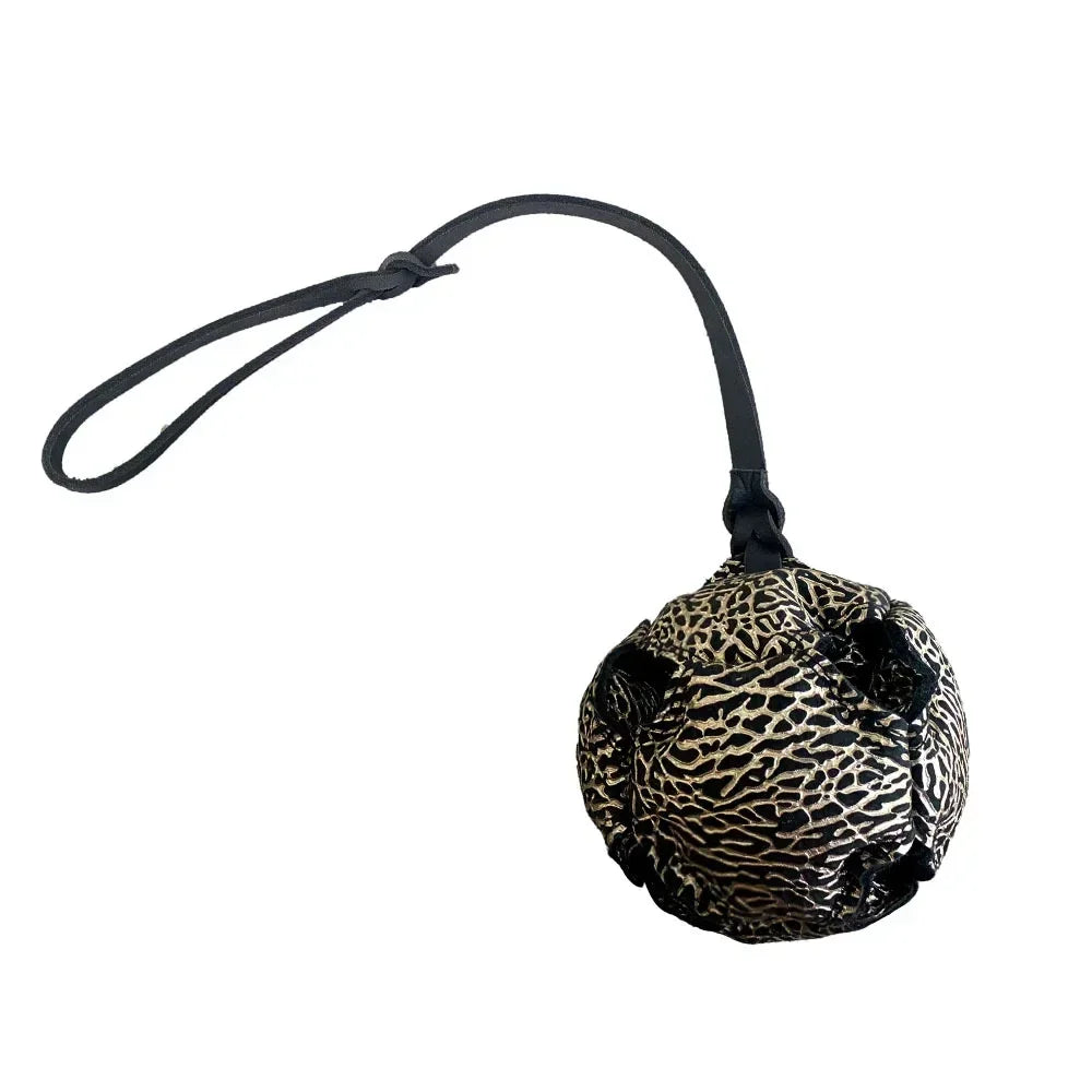 Leather Dog Training Ball Tug Toy with Handle Soft Puppy Reward Fetch Catch Toy - The Best Assortments 25