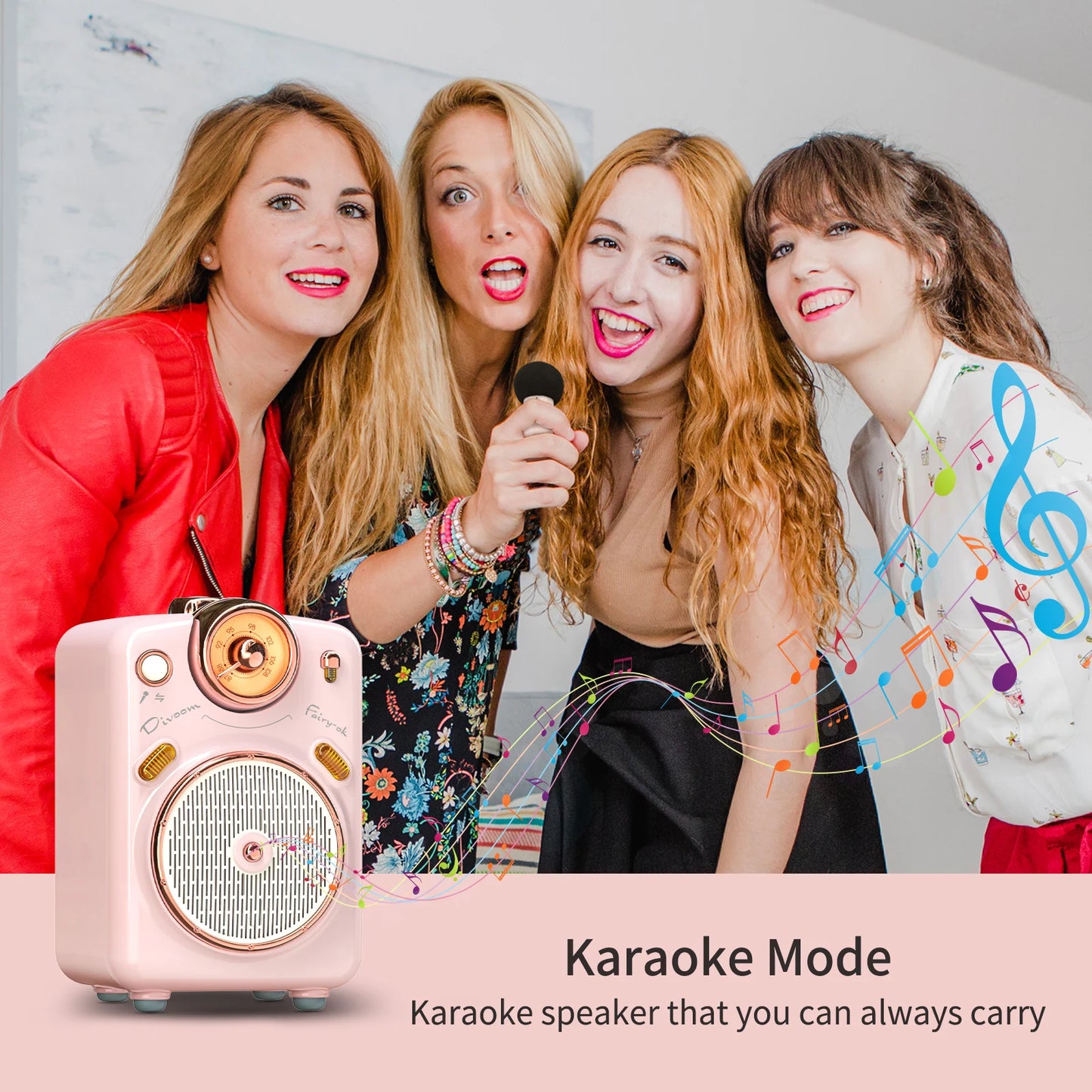 Divoom Fairy OK Portable Bluetooth Speaker Karaoke FM Radio - The Best Assortments 25