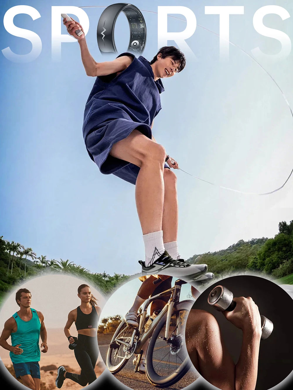 High End ECG Blood Oxygen Health Smart Ring Heart Rate Blood Pressure Sleep Monitor 5ATM Waterproof Multiple Sport Modes - The Best Assortments 25