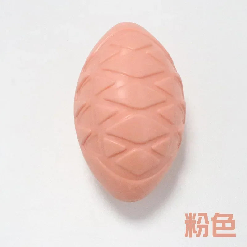 Pet Dog Ball Toy Natural Non Toxic Rubber Football Style Chew Toy for Small Medium Large Dogs - The Best Assortments 25