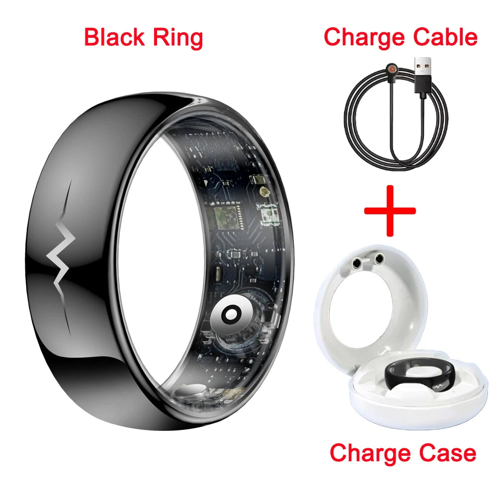 High End ECG Blood Oxygen Health Smart Ring Heart Rate Blood Pressure Sleep Monitor 5ATM Waterproof Multiple Sport Modes - The Best Assortments 25