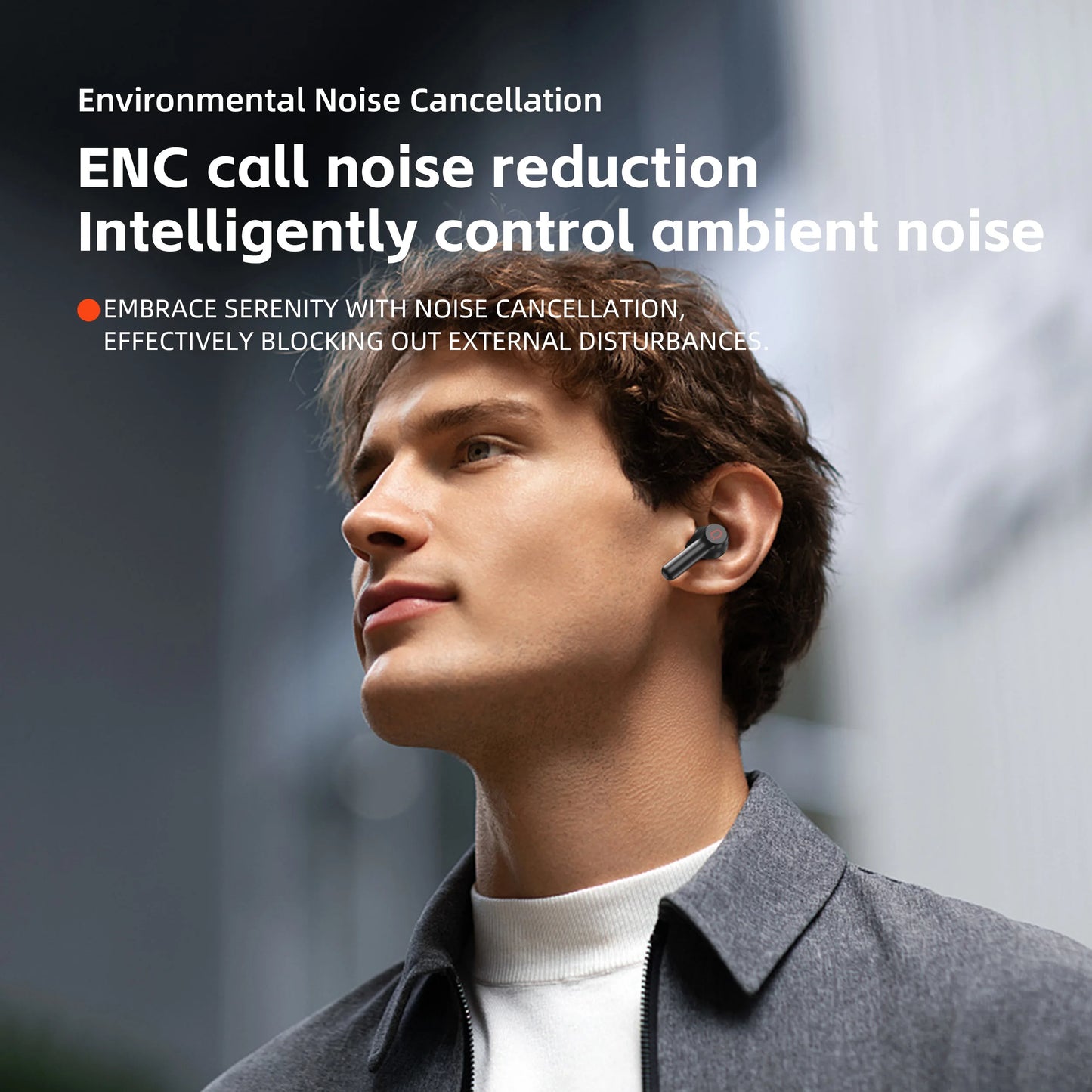 QERE E20 Wireless Headphones TWS Bluetooth 5.3 HD Microphone HiFi Earphones 13mm Driver 68ms Low Latency 4 Mics ENC Call - The Best Assortments 25