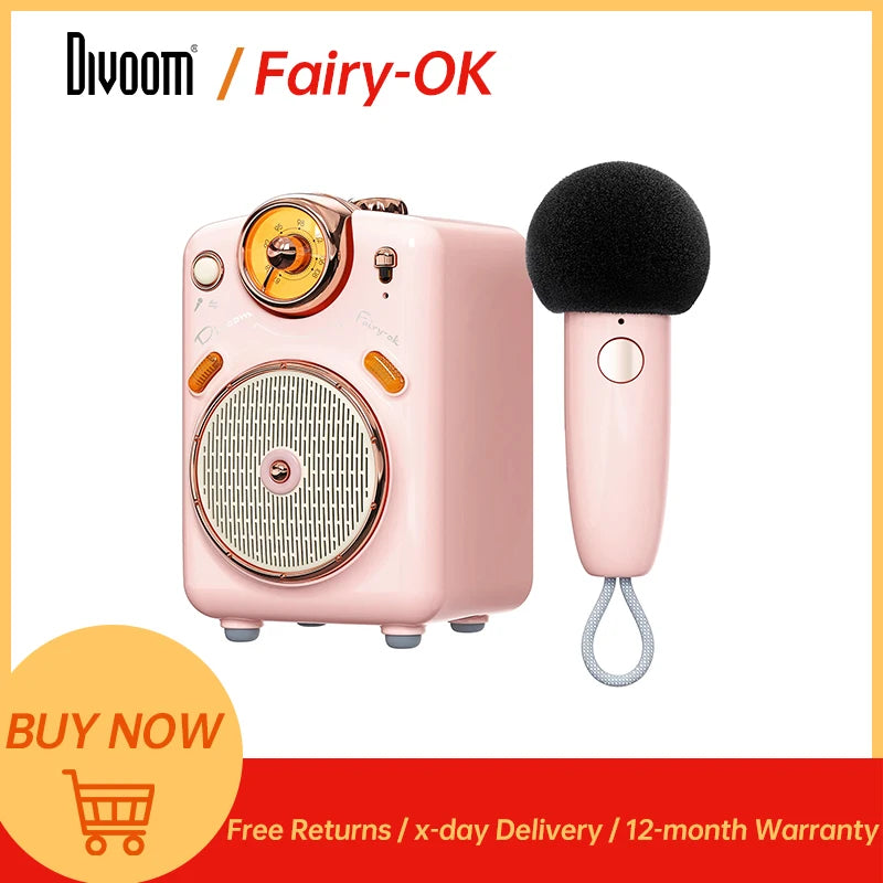 Divoom Fairy OK Portable Bluetooth Speaker Karaoke FM Radio - The Best Assortments 25